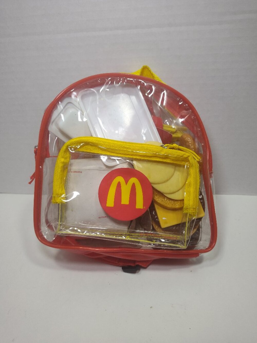 Vtg 2001 McDonald's Play Food Lot Fries Burgers Drinks McFlurry Sundae & Sauce